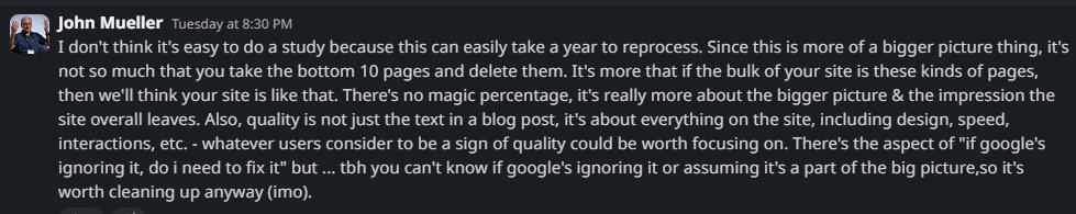 Quote from John Mueller